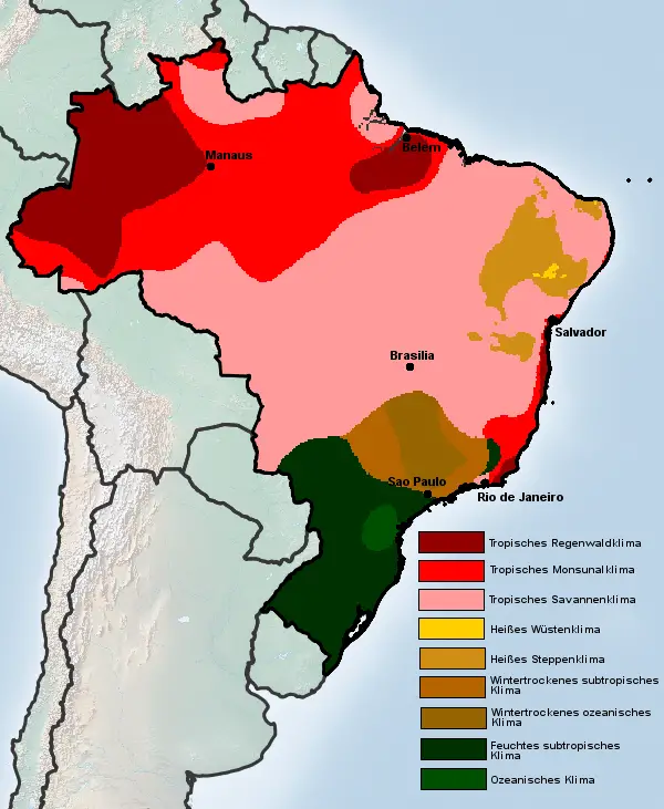 Brasilien Klimazone