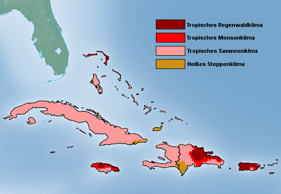Große Antillen Klimazone