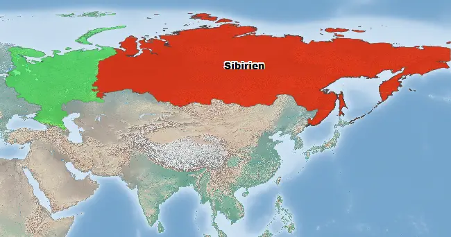Sibirien Lage Russland