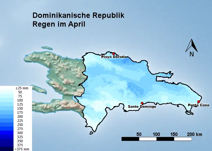 Dominikanische Republik Regen im April