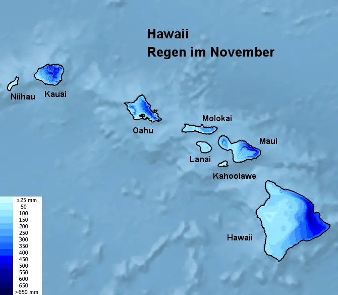 Hawaii Regen im November