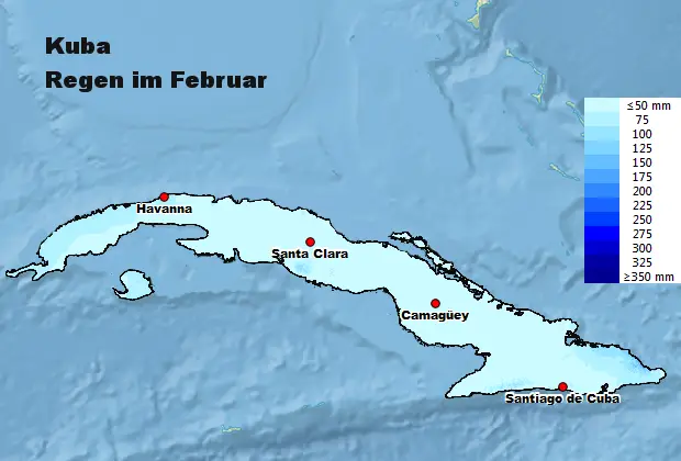 Kuba Regen im Februar