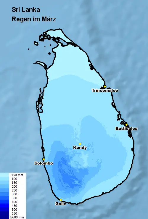 Sri Lanka Regen März