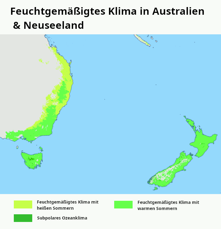 Feuchtgemäßigtes Klima Australien
