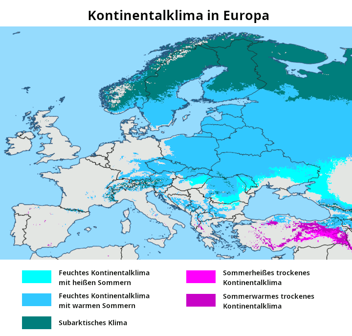 Kontinentalklima Europa