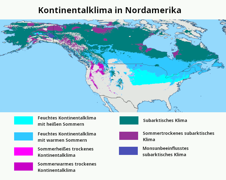 Kontinenatalklima Nordamerika