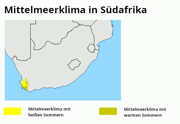 Mittelmeerklima Südafrika