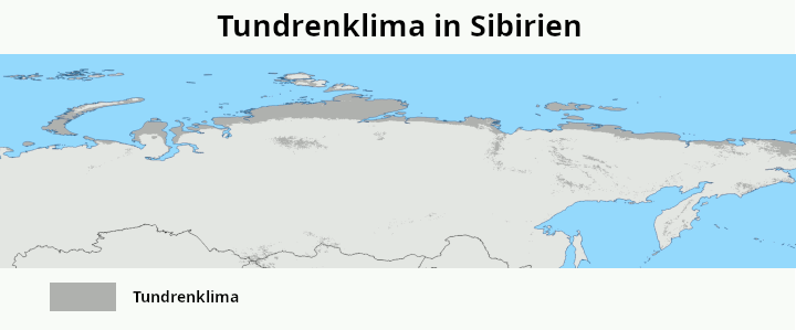 Tundrenklima Sibirien
