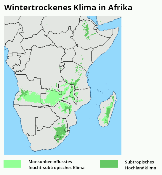 Wintertrockenes Klima Afrika