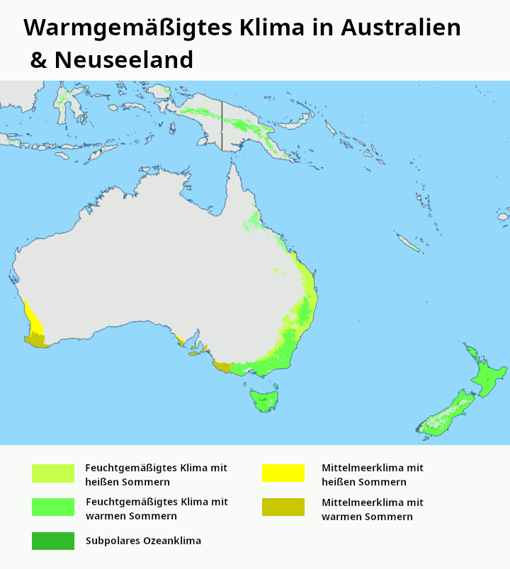 Gemäßigtes Klima Australien