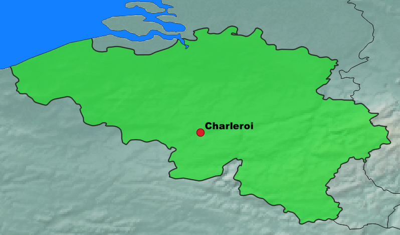 Charleroi Lage Belgien
