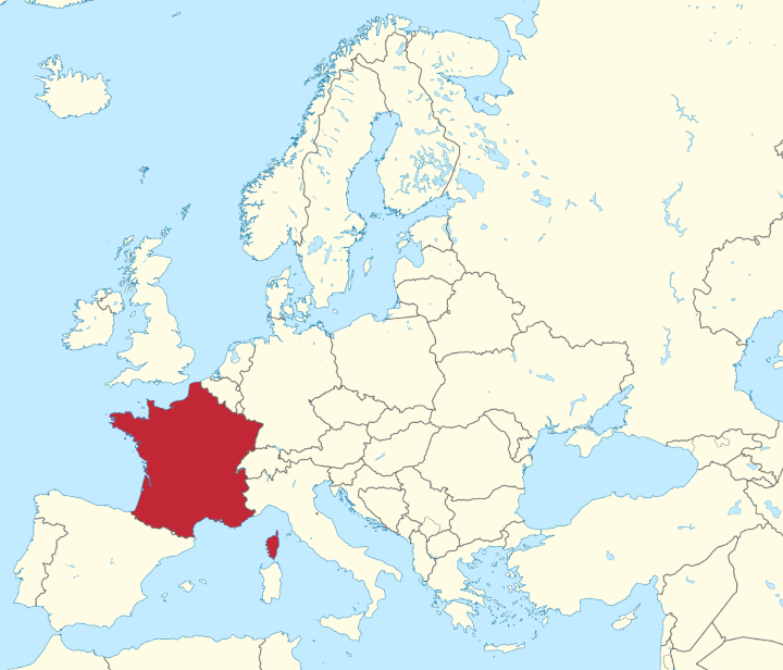 Frankreich Karte