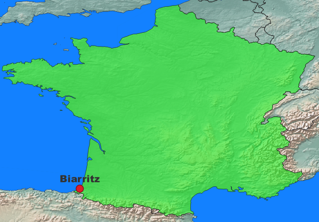 Biarritz Lage Frankreich