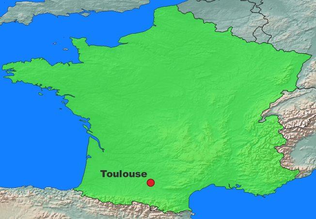 Toulouse Lage Frankreich