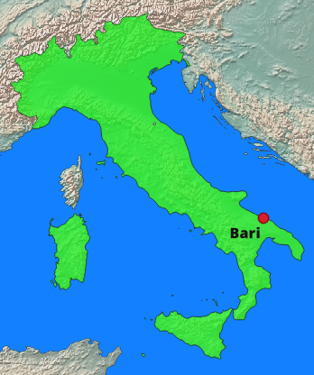 Bari Lage Italien
