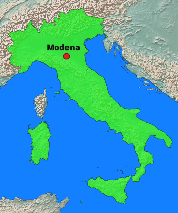 Modena Lage Italien