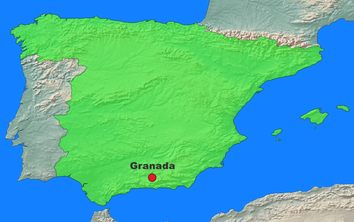 Granada Lage Spanien