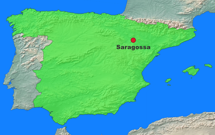 Saragossa Lage Spanien