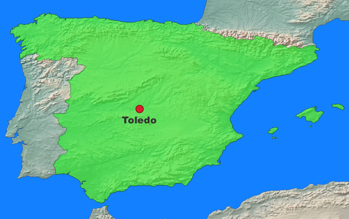 Toledo Lage Spanien