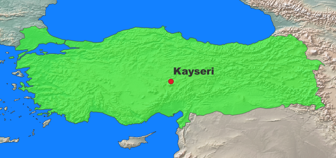 Kayseri Lage Türkei