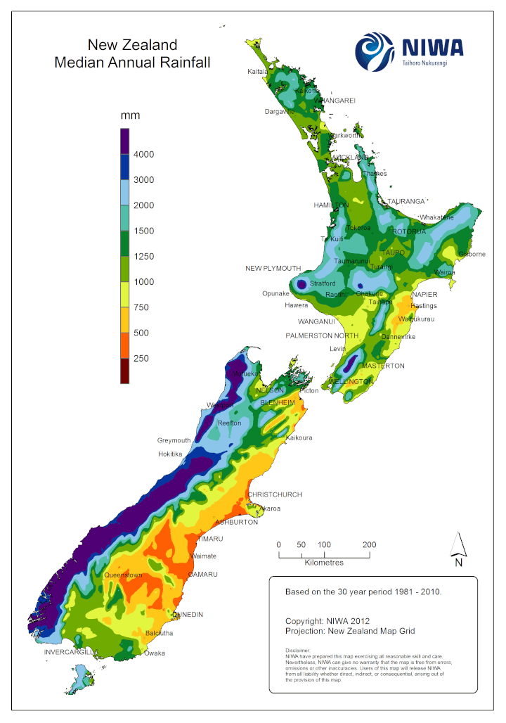Neuseeland Regen
