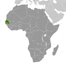 Senegal Karte