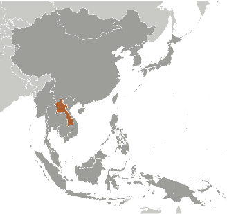 Laos Karte