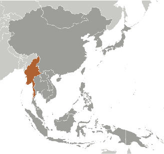 Myanmar Karte