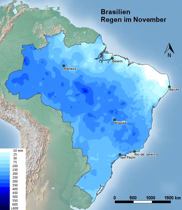 Brasilien Regen November