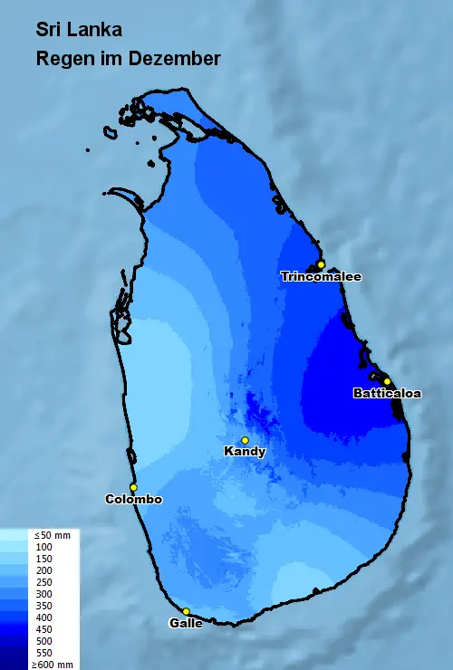 Sri Lanka Regen im Dezember