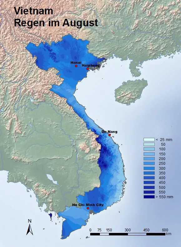 Vietnam Regen August