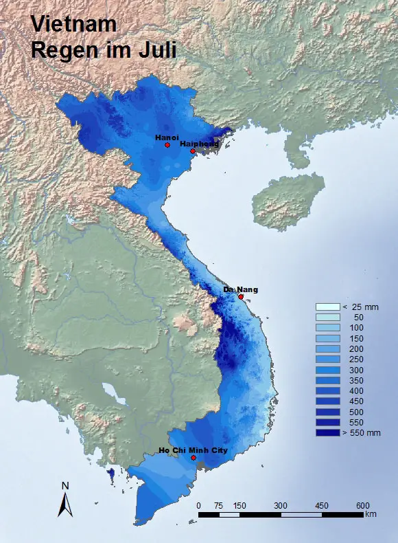 Vietnam Regen Juli