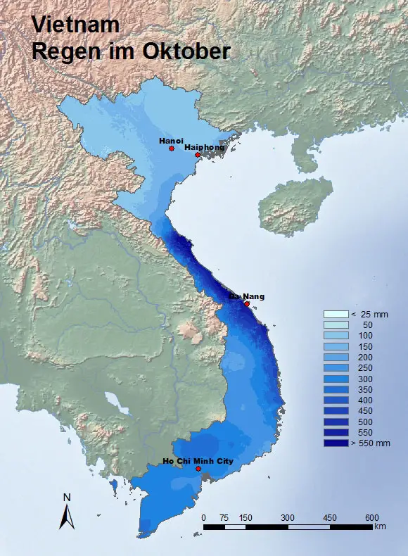 Vietnam Regen Oktober