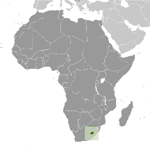 Lesotho Karte