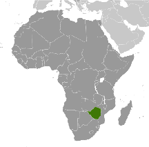 Simbabwe Karte