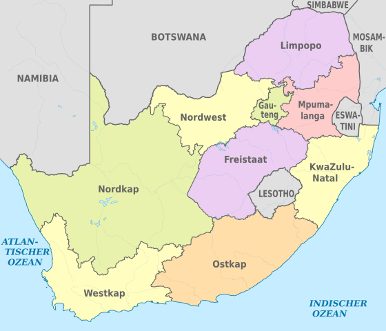 Südafrika Regionen