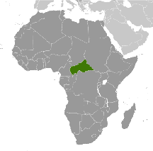 Zentralafrika Karte