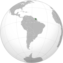 Französisch Guayana Karte