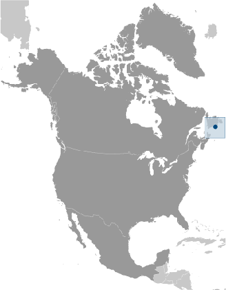 St Pierre und Miquelon Karte