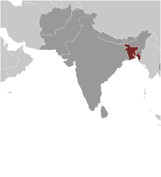 Bangladesch Karte