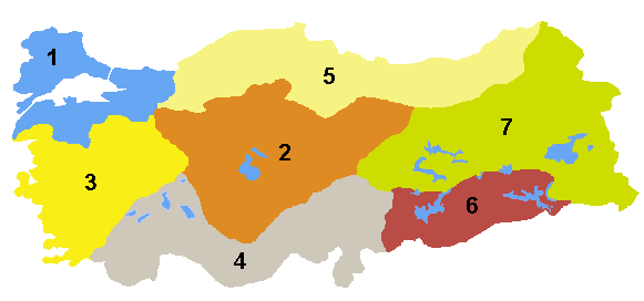 Türkei Wetter Regionen