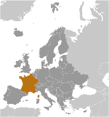 Frankreich Karte