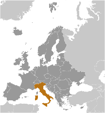 Italien Karte