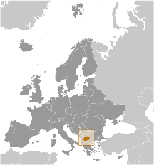 Mazedonien Karte
