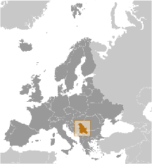 Serbien Karte