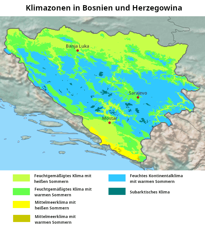 Bosnien Herzegowina Klima
