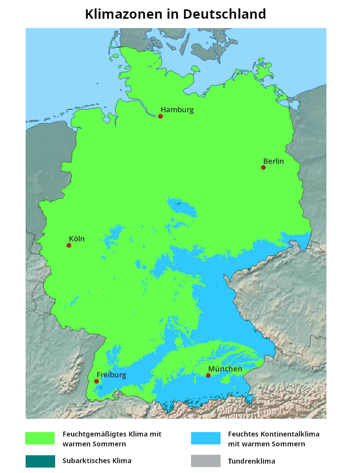 Deutschland Klimazone