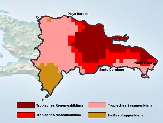 Dominikanische Republik Wetter &amp; Klima: Klimatabelle, Temperaturen und