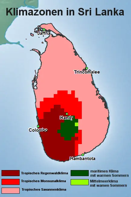 Sri Lanka Klimazone