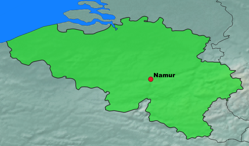 Namur Lage Belgien